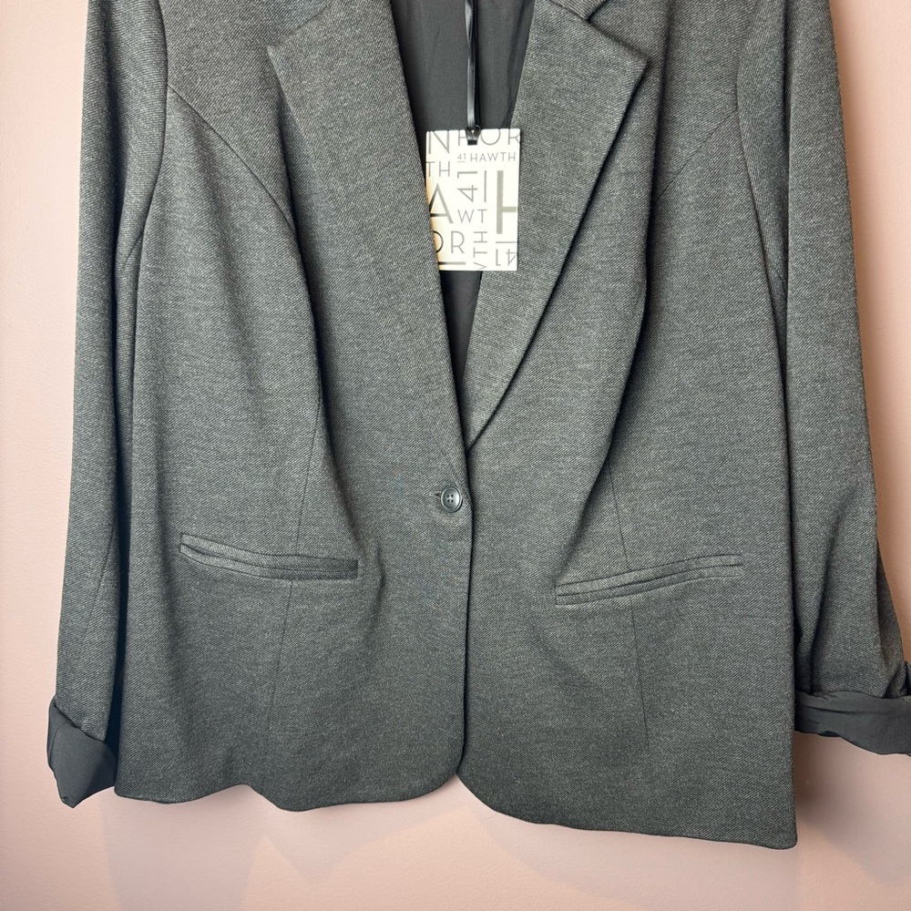 41 Hawthorn Gray Blazer WPK30257 1X - Picture 4 of 8